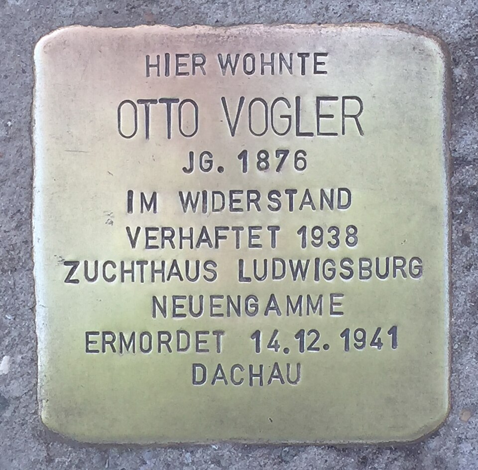 Der Stolperstein an der Konstanzerstrasse 123