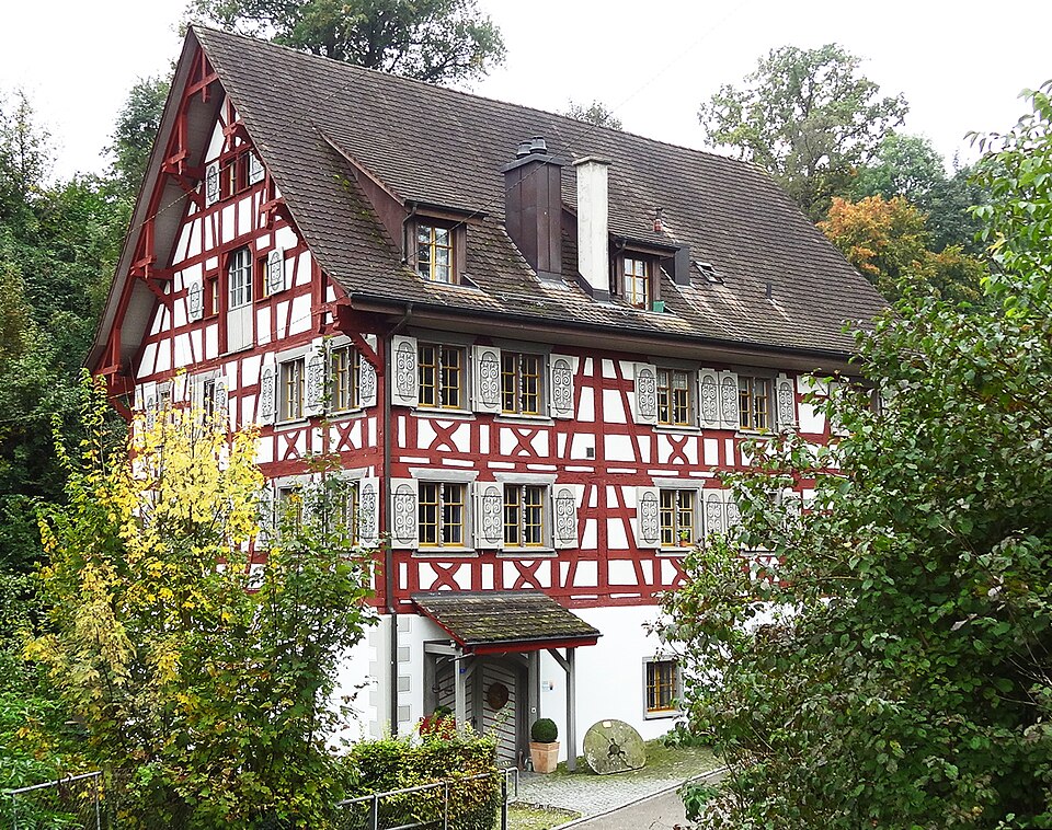 Die Obermühle, Fachwerk auf gemauertem Erdgeschoss